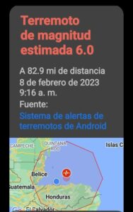 Temblor Honduras